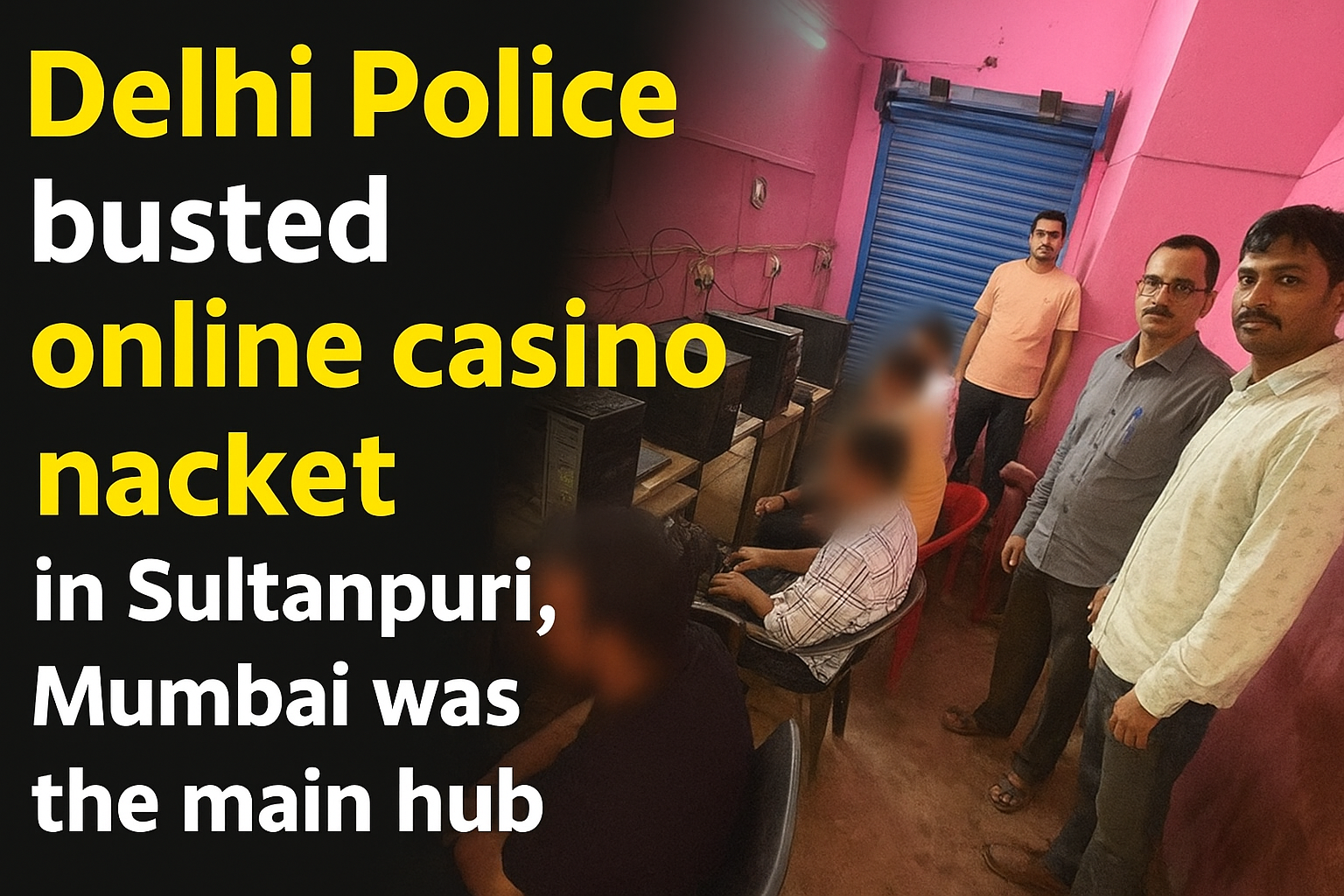Delhi Police busted online casino racket in Sultanpuri, Mumbai was the main hub