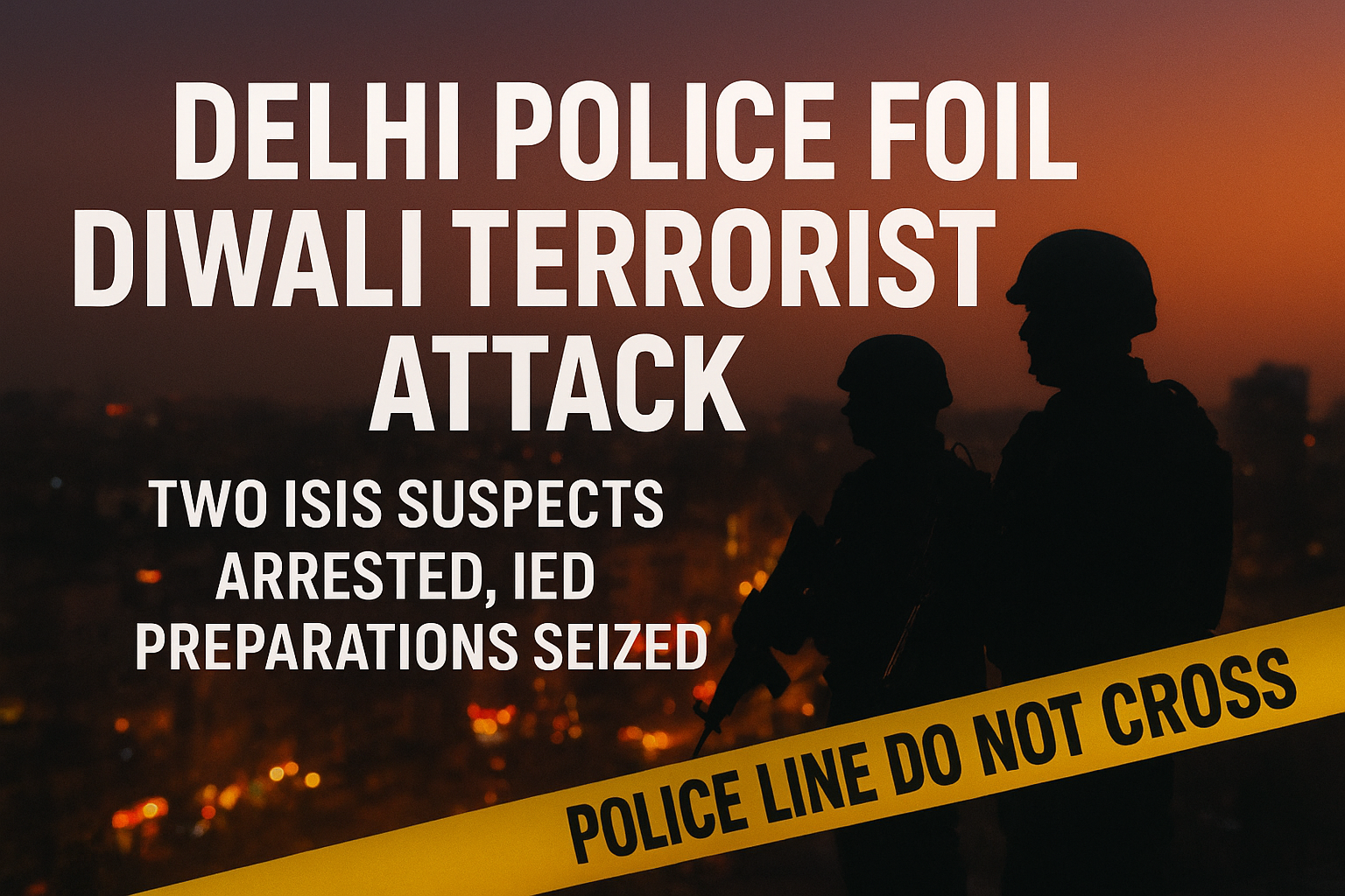 "Delhi Police foiled Diwali terrorist attack, arrested two suspected ISIS members in Delhi and Bhopal"