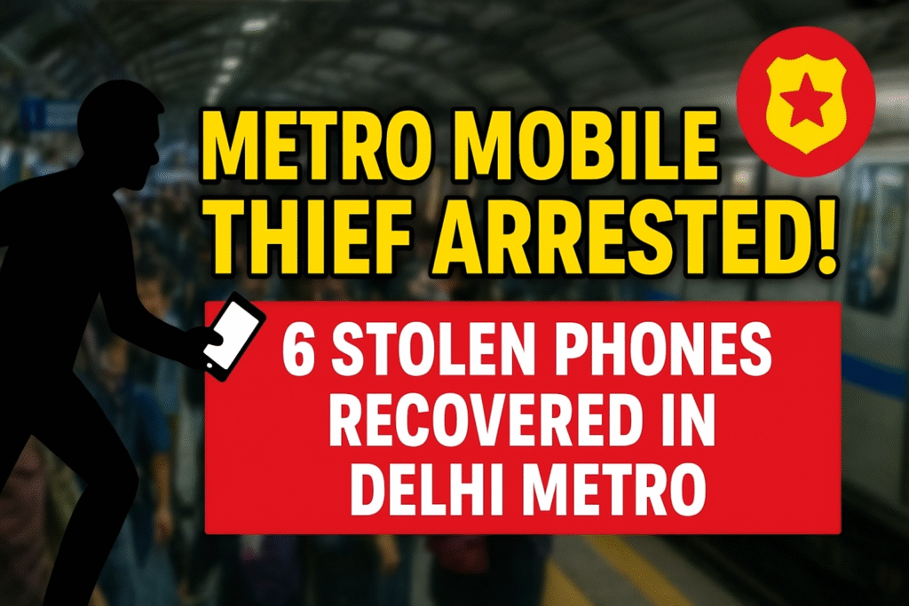 Metro mobile thief arrested