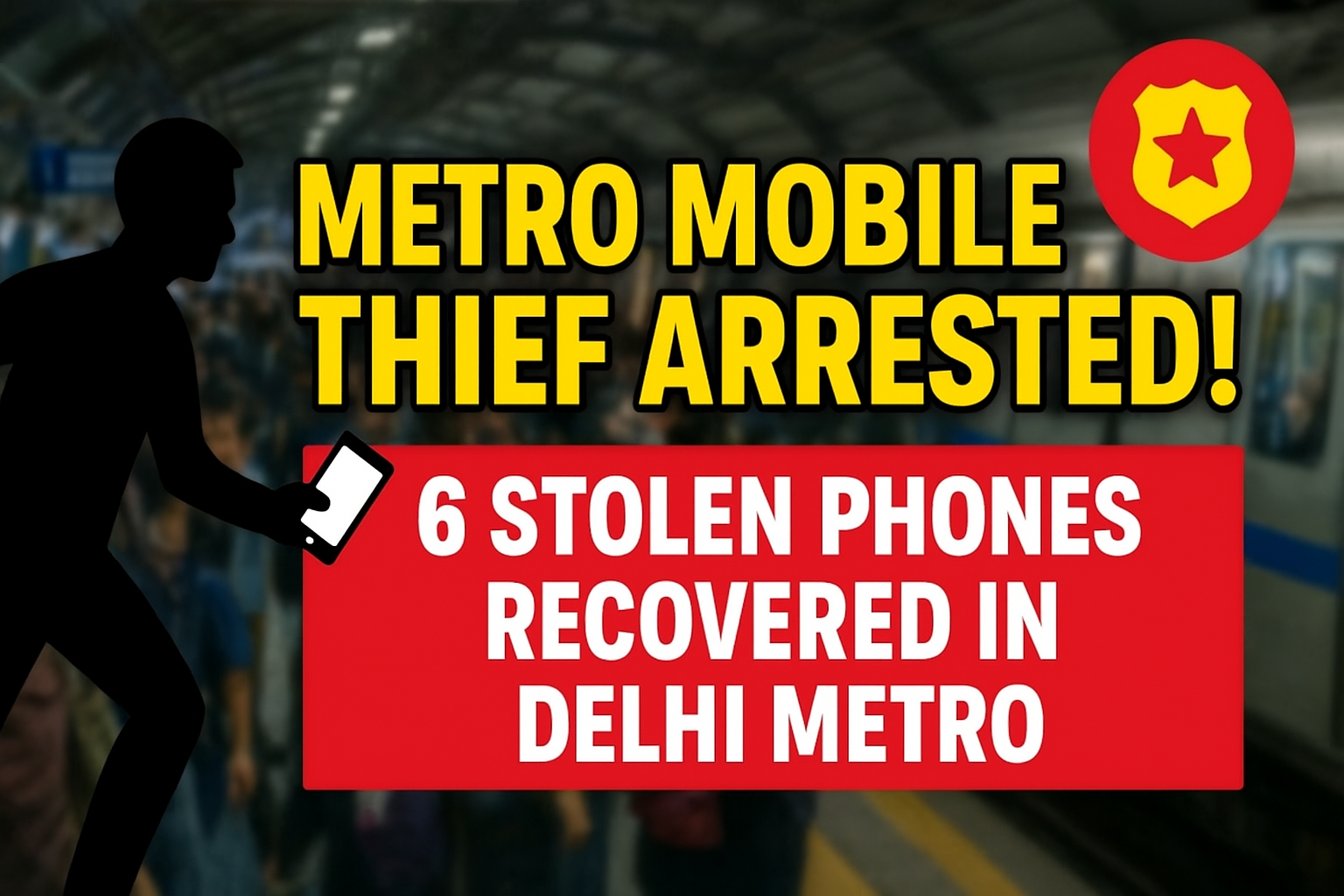 Metro mobile thief arrested