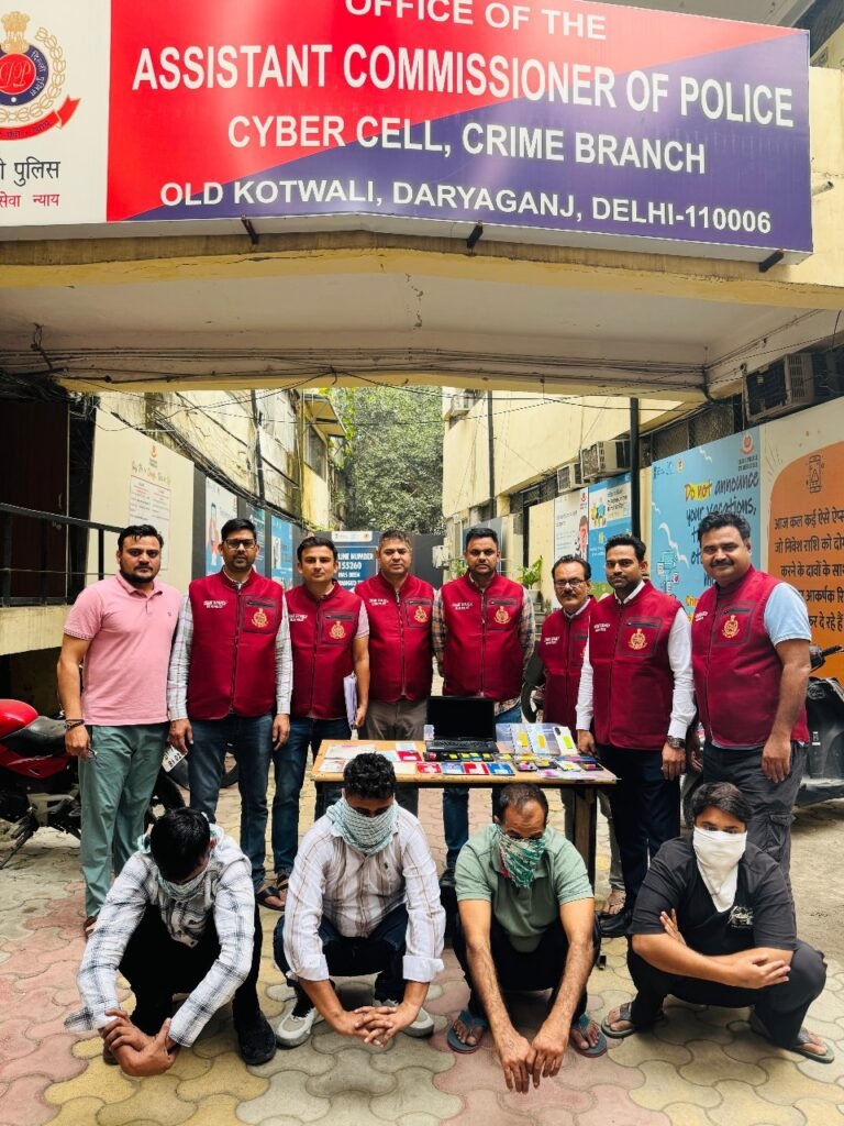 Cyber Cell busted nationwide cyber fraud network, 5 arrested in Delhi operation